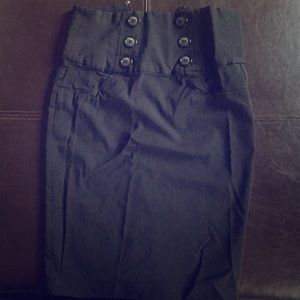 Black pencil skirt